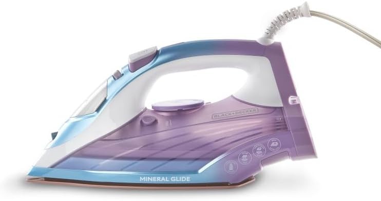Moonstone Ceramic Soleplate Steam Iron with Anti-Drip (330ml)