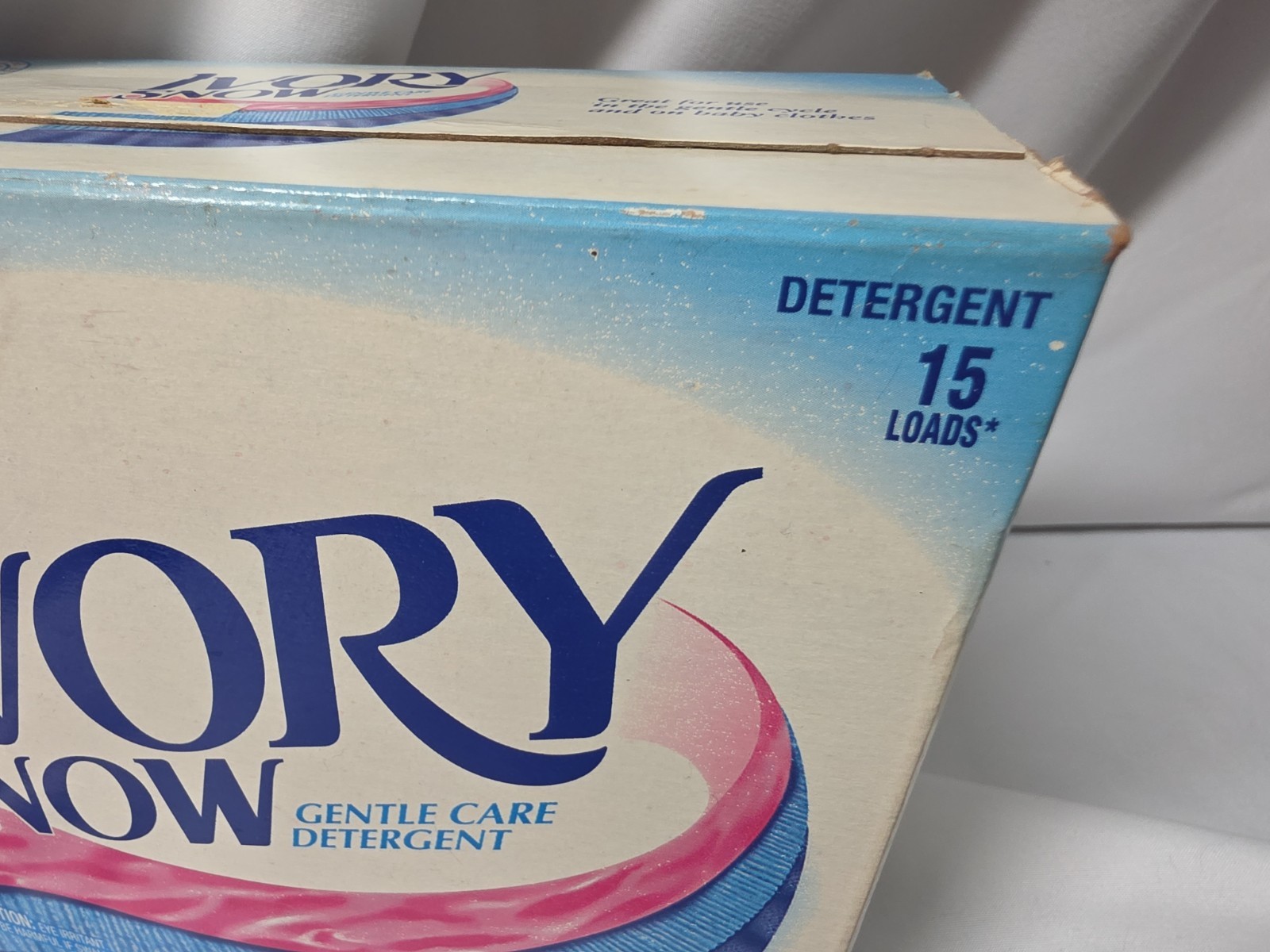 Ivory Snow Gentle Care Laundry Detergent Powder 26oz 15 Loads Vintage Box USA