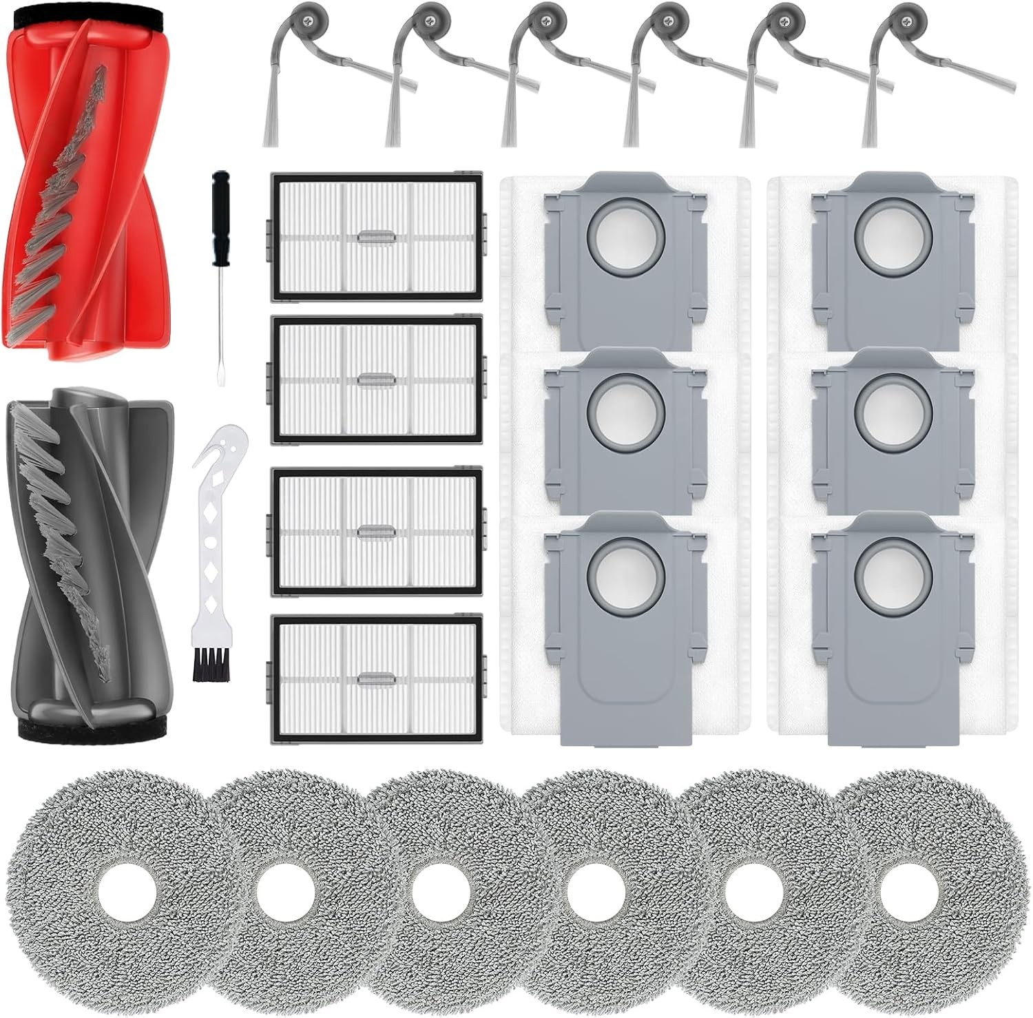 26Pcs Replacement Parts Accessories Roborock Qrevo S Pro/QV 35A/ QV 35S Robot