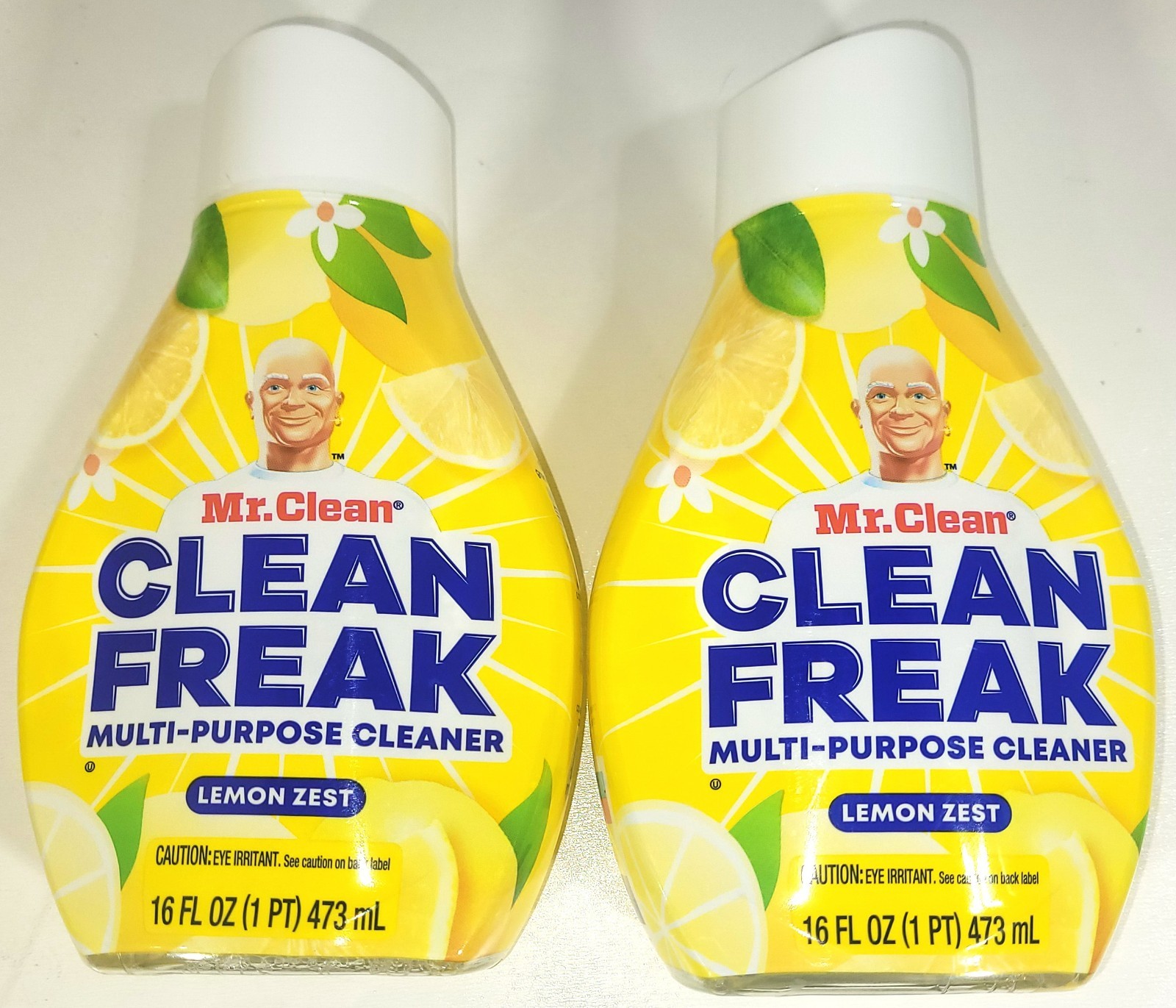 (2-Pack) Mr CLEAN FREAK Bathroom DEEP CLEANING MIST Lemon Zest 16Oz (REFILL)