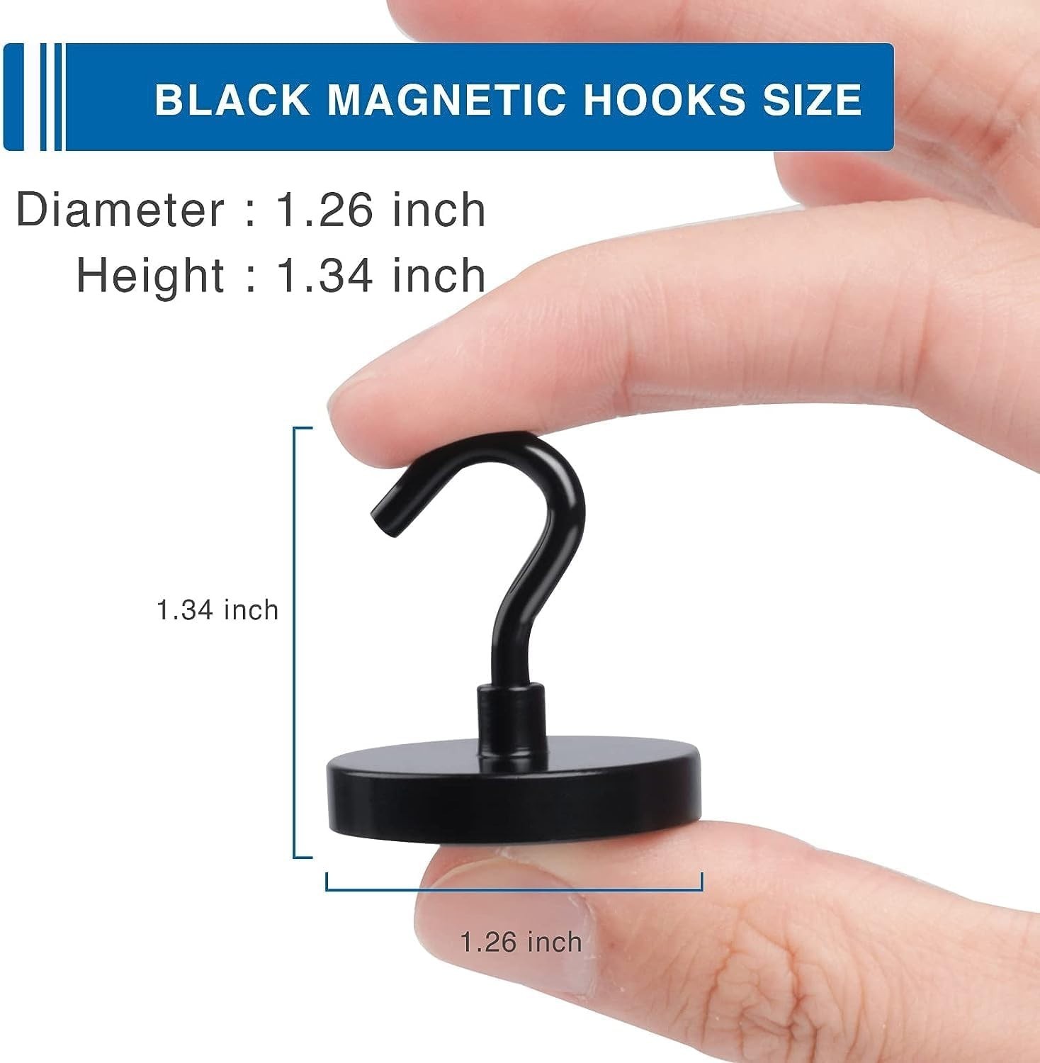 Cruise Essentials – Heavy Duty Magnetic Hooks – 12 Pcs/`