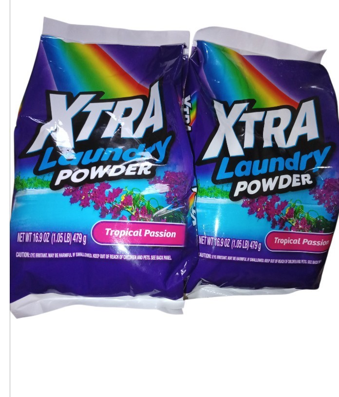 16.9 oz bag of Xtra Laundry Power in the Tropical Passion scent 2 Bags Pks