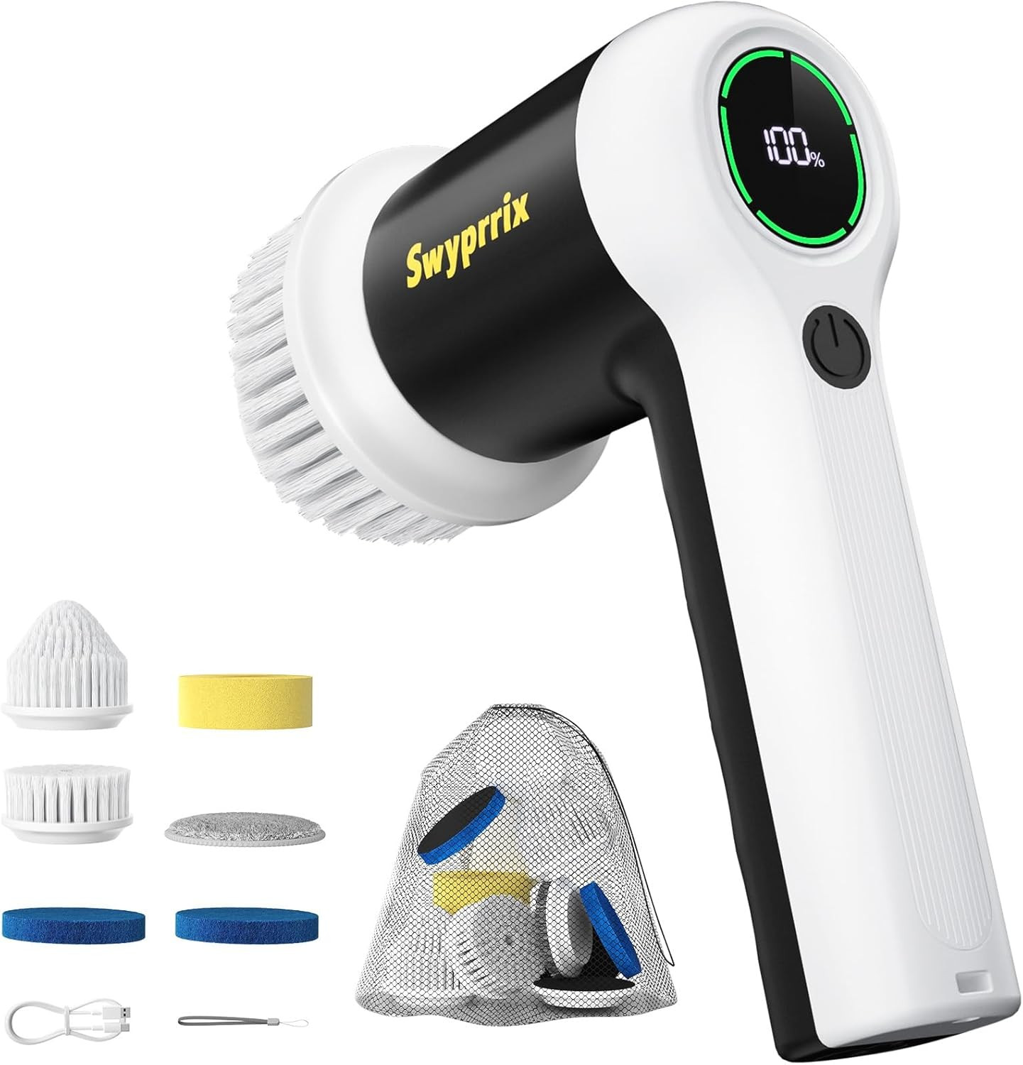 Electric Spin Scrubber for Bathroom and Shower Cleaning SD-CTB02 | 2 Speeds Cord
