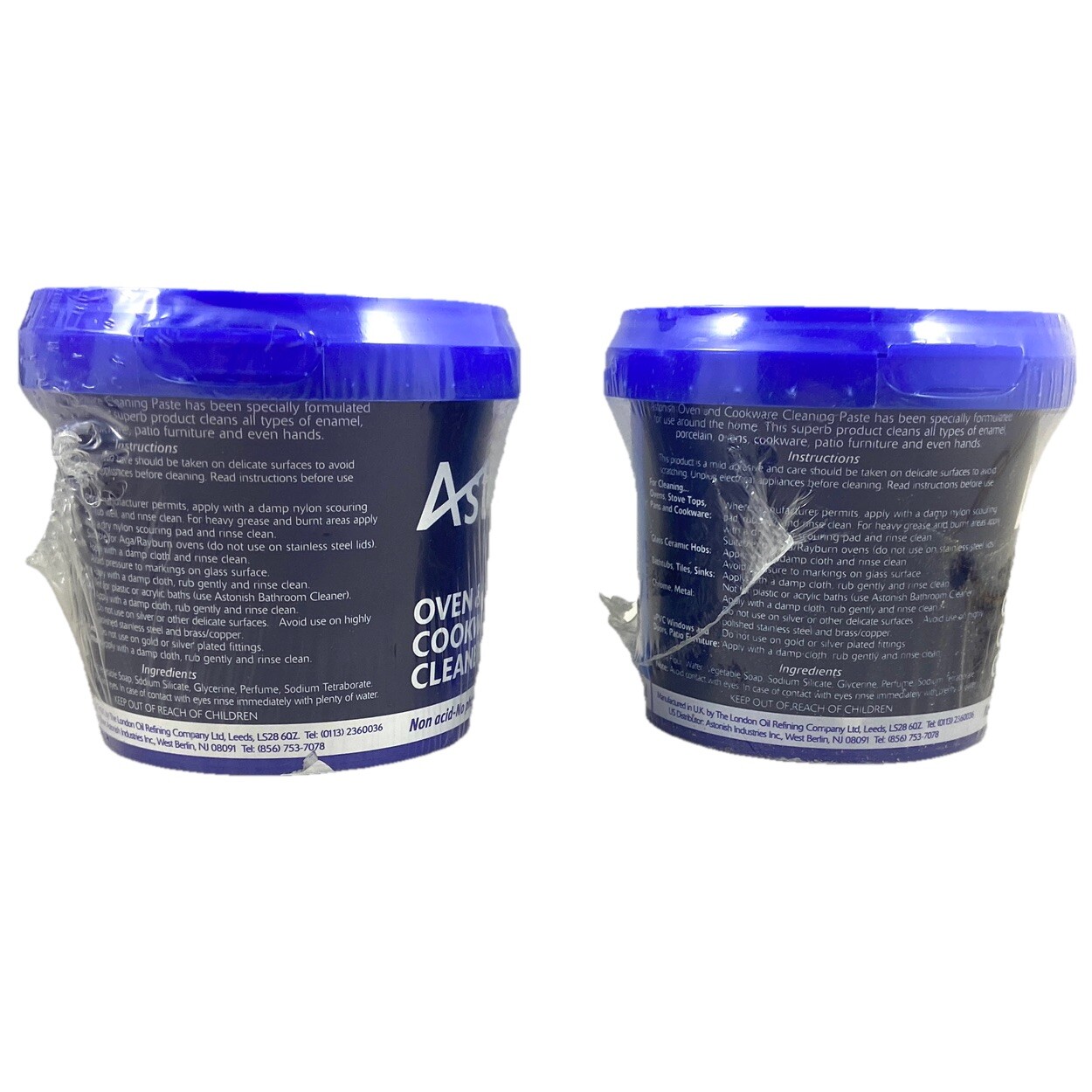 Astonish Oven & Cookware Cleaner Paste 17oz (500g) New Sealed Non Acid Lot of 2