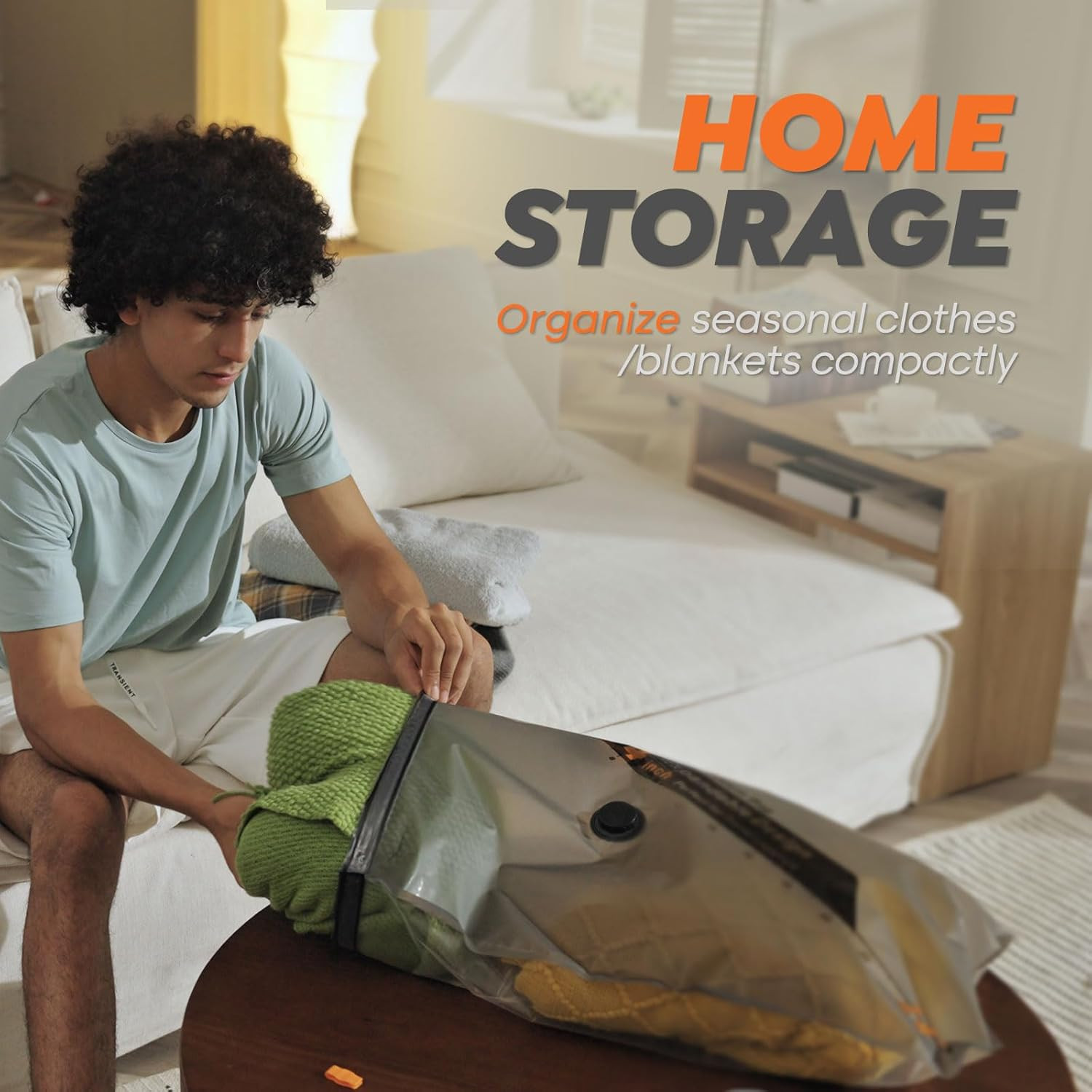 15 Pack Vacuum Storage Bags w/ Wireless Pump Travel Space Saver for Clothes