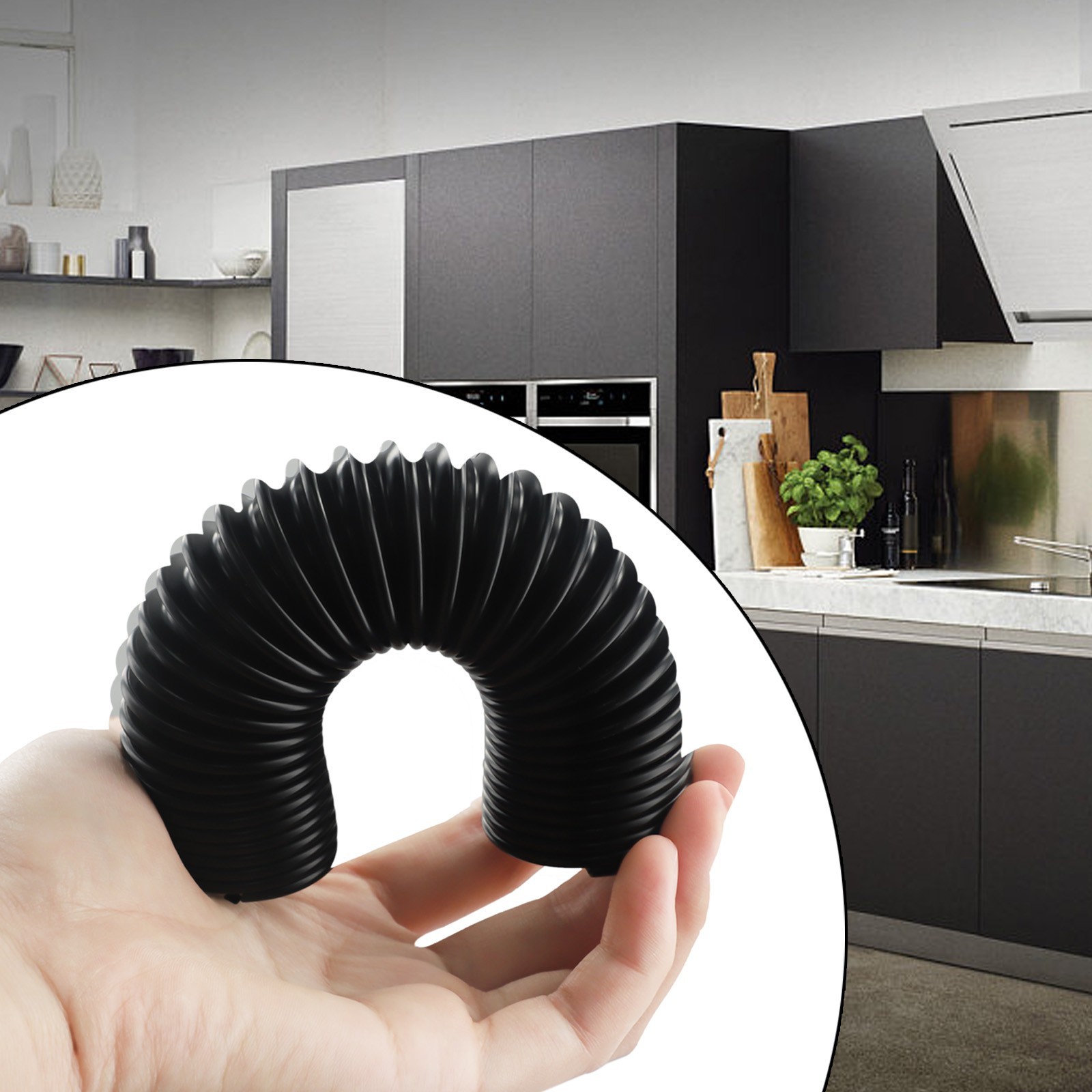 Vacuum Cleaner Hose 1 Pcs ABS+PP Black Cordless Lower Duct Hose Reusable
