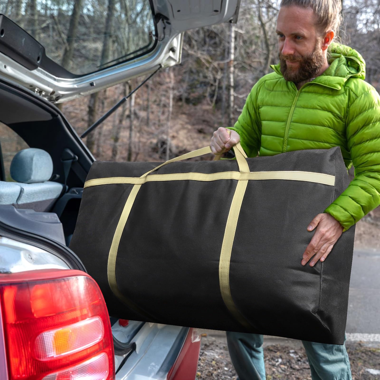 4 Pieces Extra Large Moving Bag 150L Heavy Duty Storage Quilt Blanket