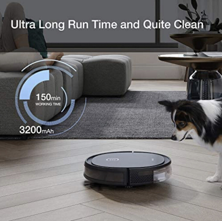 ECOVACS Robotics – DEEBOT OZMO U2 PRO Robotic Vacuum & Mop With Pet Care Kit BLK
