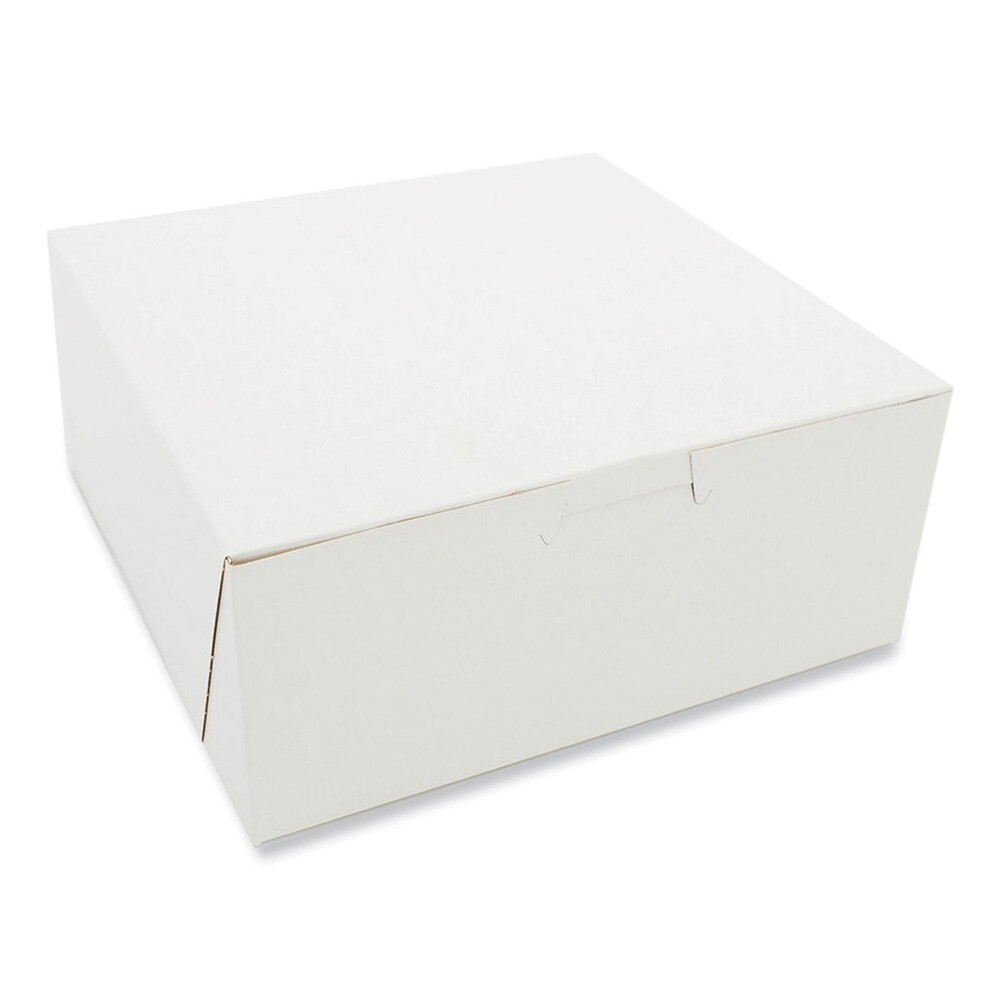 SCT 1517 7″ x 7″ x 3″ Paper Standard Bakery Boxes – White (250/CT) New