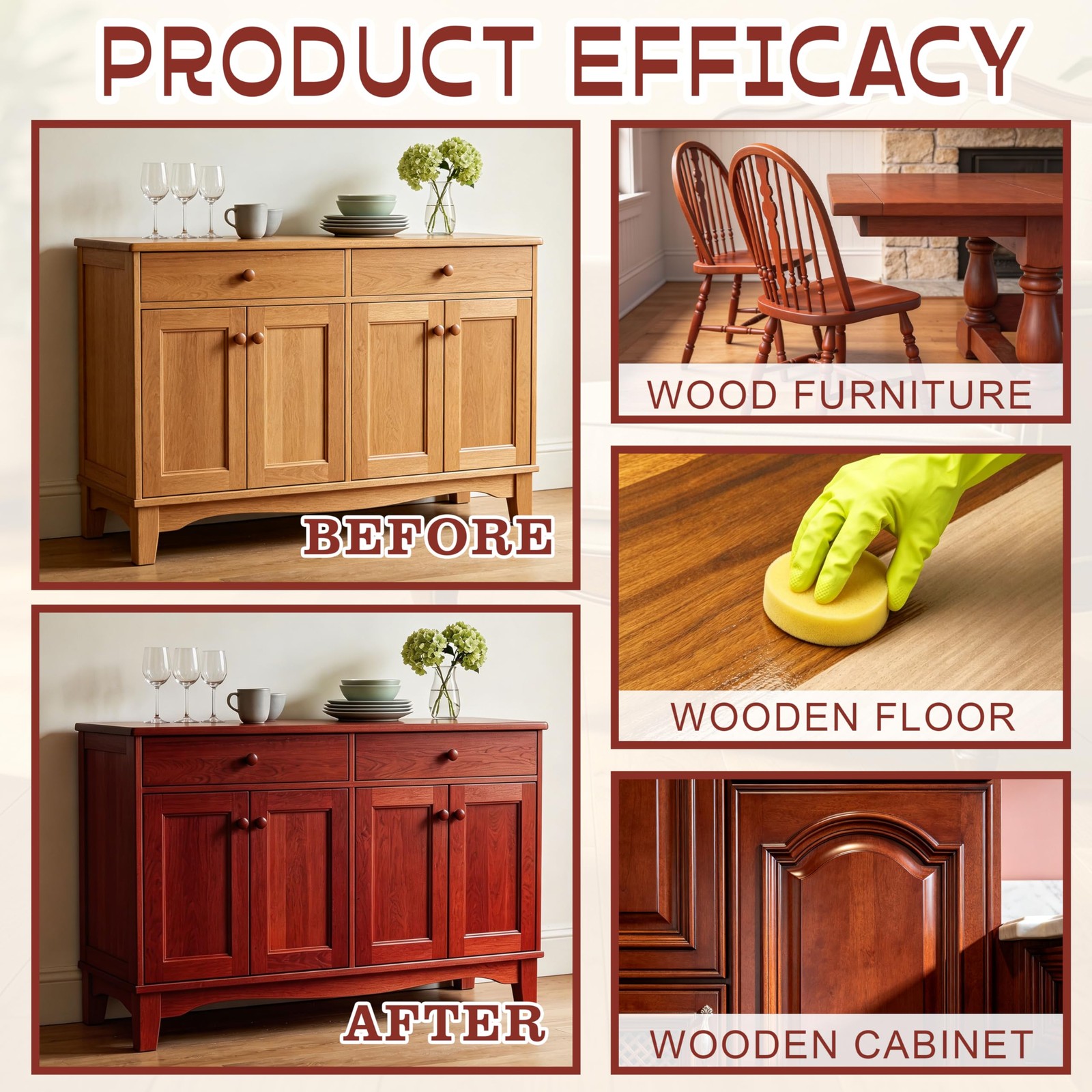 Furniture Polish Spray Multipurpose Wood Wax Restorer Beeswax Wood Polish Spray