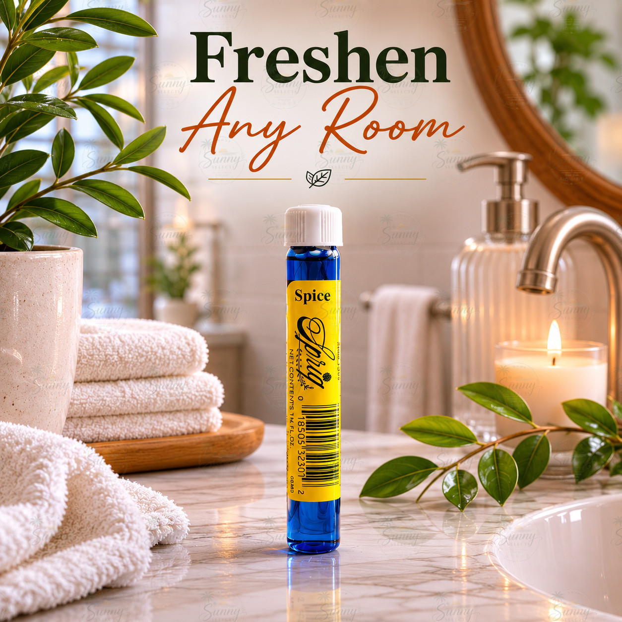 Sprig Liquid Air Freshener Vials – Long Lasting Fragrance for Home, Car & Office