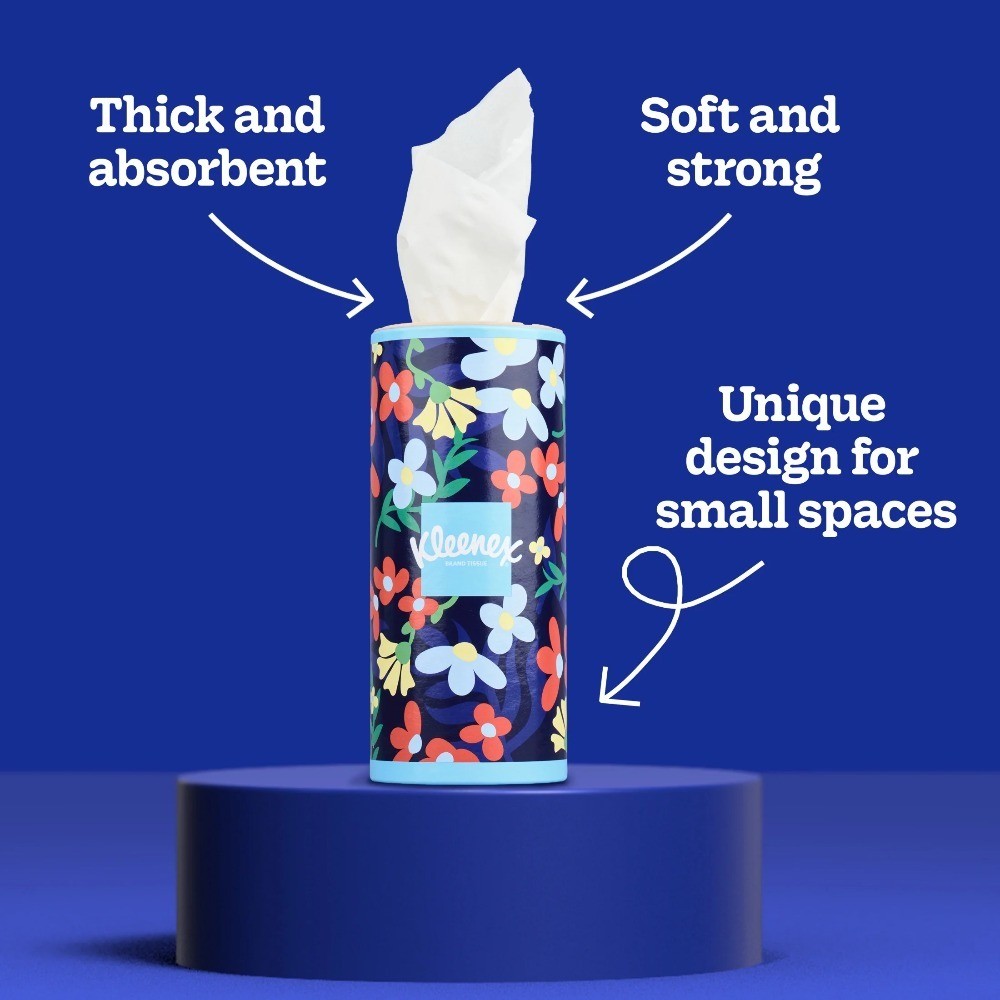 Perfect Fit Facial Tissues, 4 Canister Boxes, 50 Tissues per Box, 2-Ply