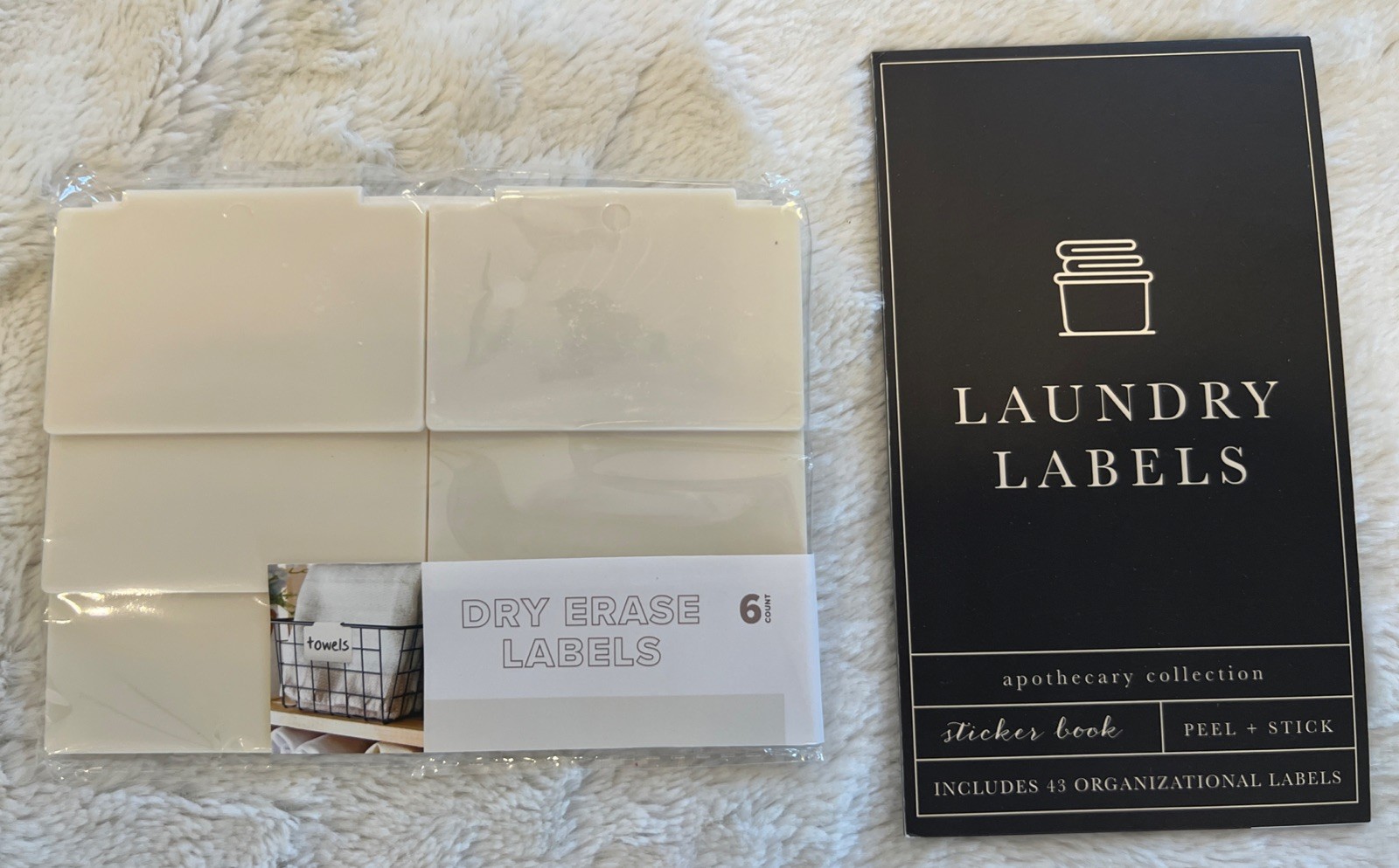 Laundry Label And Dry Erase Placard Set