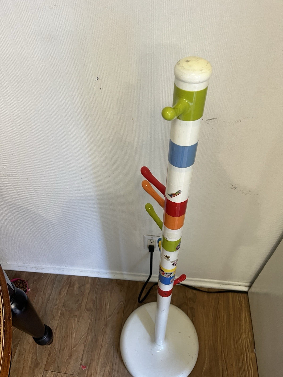 Vintage IKEA Krokig Coat Rack Pop Art Memphis Style Rare 51 Inch Floor Stand