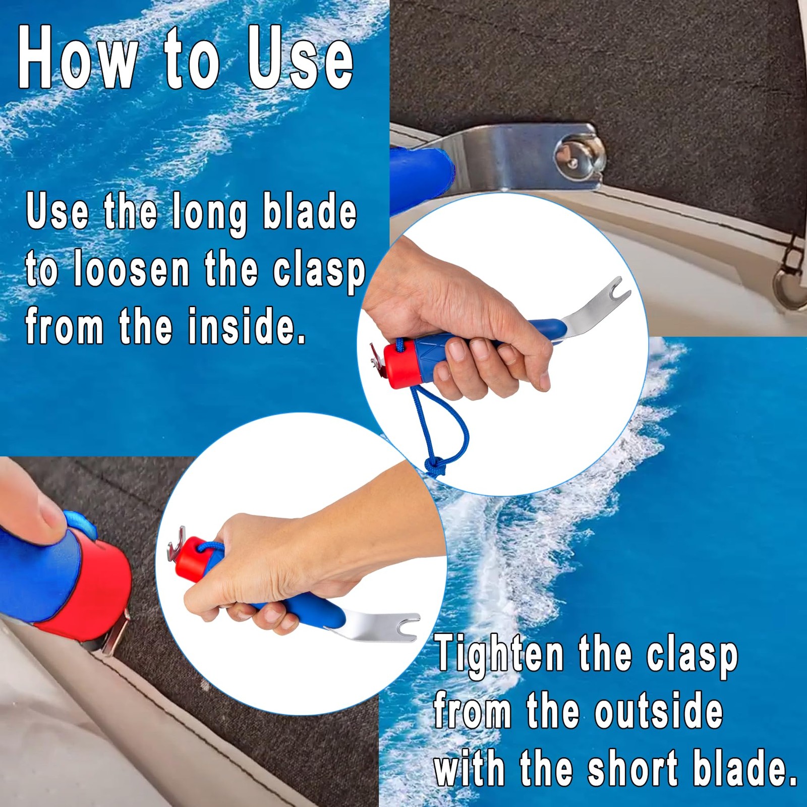 Top-Snapper Tool for Boat Canvas Snaps,Snap Tool for Boat Covers,Boat Cover