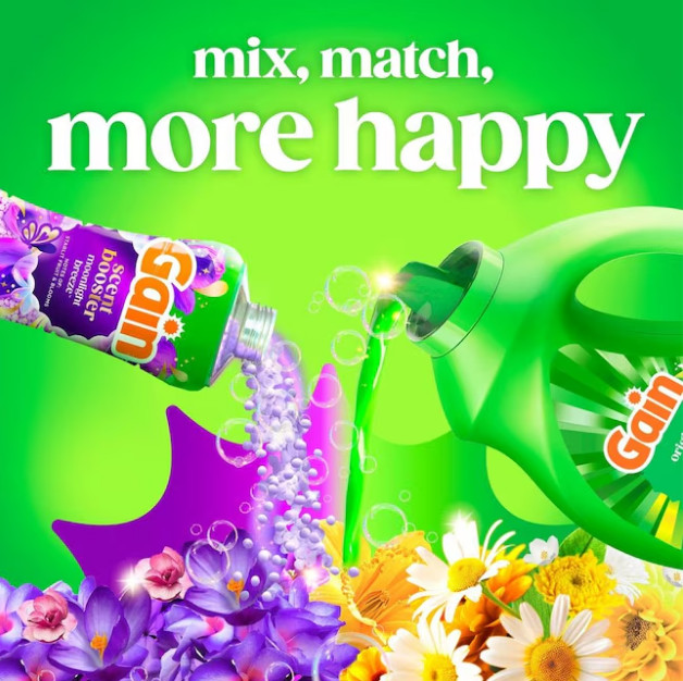 (2 Pack) Gain Original Original HE Laundry Detergent 100 Loads 132 -fl oz