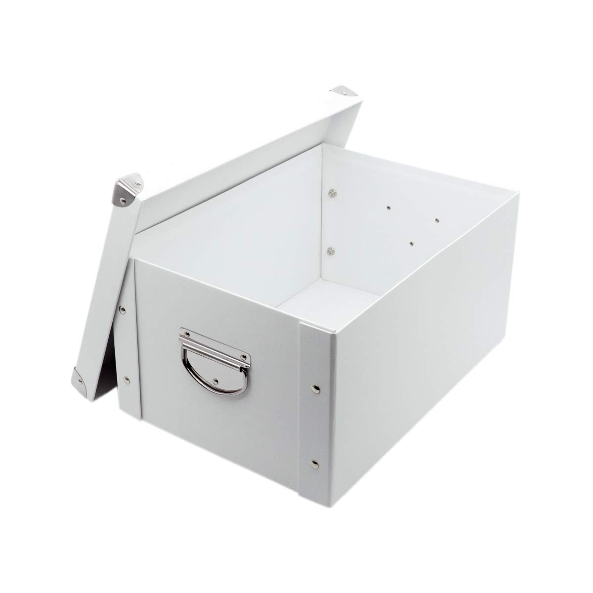 GUOZI Collapsible Storage Box, Decorative Memory Box with 35*25*17.5cm, White