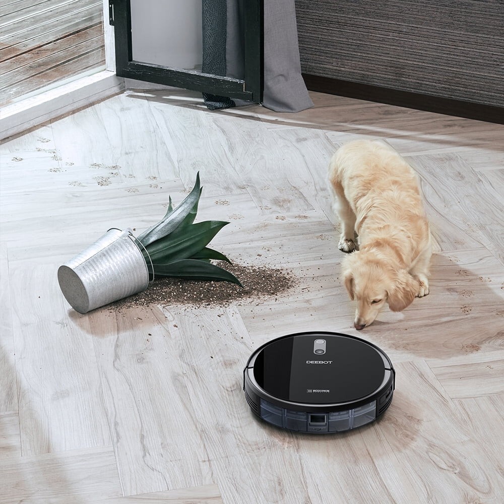ECOVACS DEEBOT 711 ROBOT VACUUM CLEANER, 110 MINUTE BATTERY LIFE, BLACK *NEW