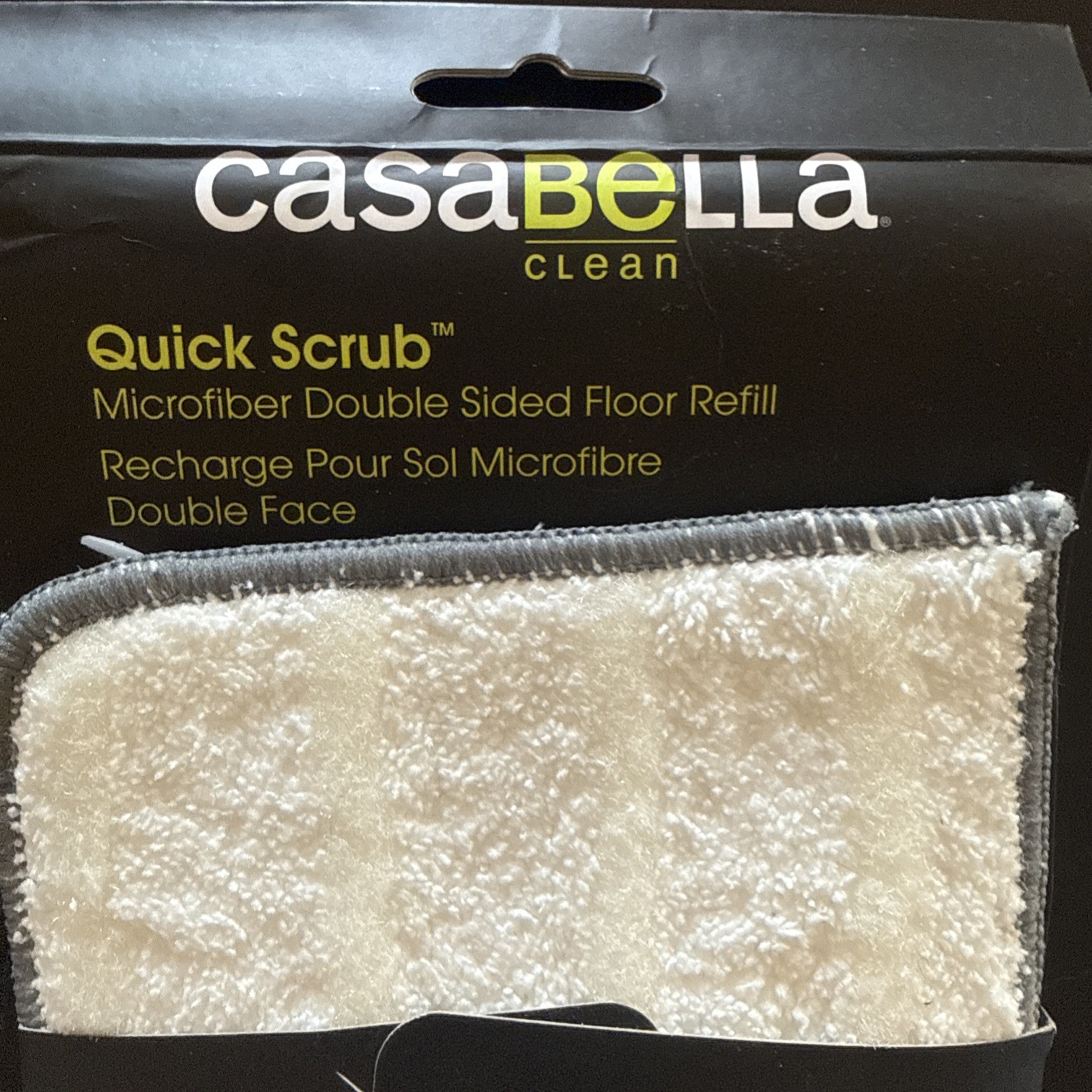Casabella Quick Scrub Microfiber Double Sided Floor refill For Mop #17700