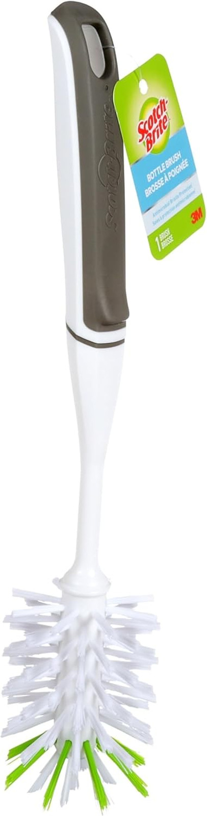 Glass and Water Bottle Brush, Long-Lasting, Safe on Glassware, Shaker Bottles, F