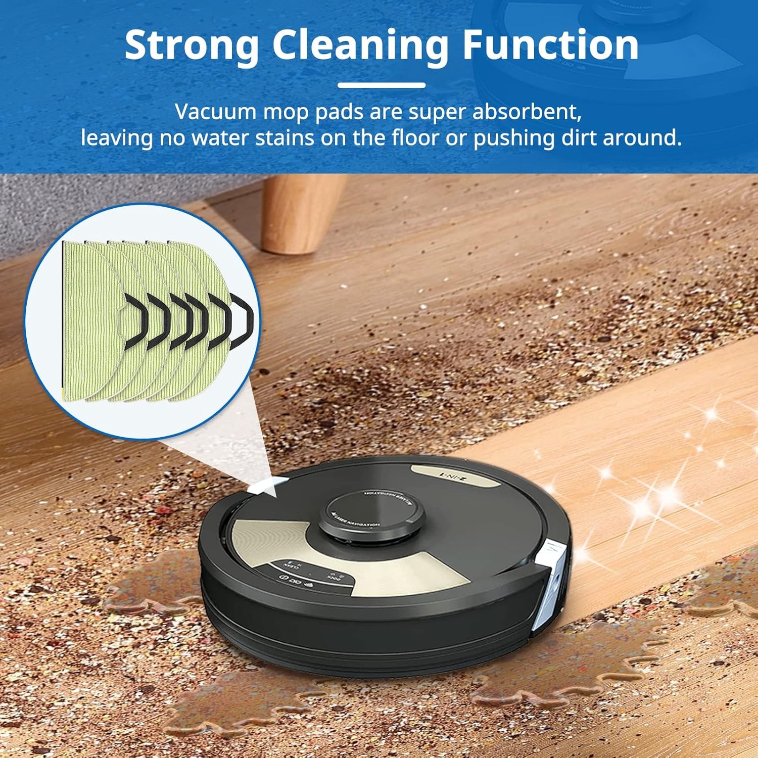 AV2610WA RV2610WA Vacuum Mop Replacement Pads Compatible with Shark RV2610WA