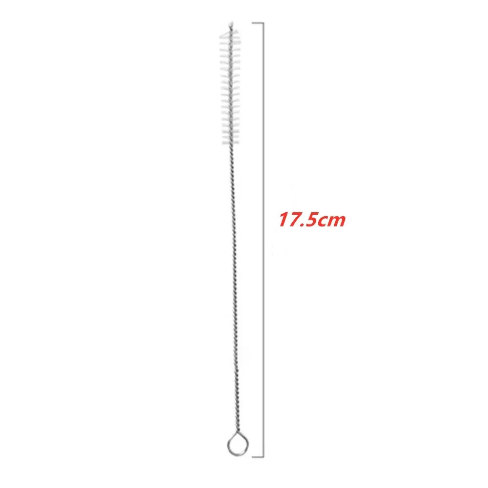 1/5/10PC Stainless Soft Hair Suction Glass Tube Cleaner Brushes Tools Fish Tank