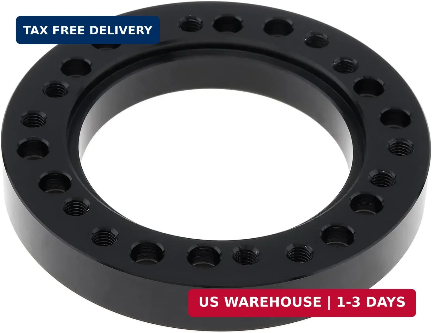 0.5″ Steering Wheel Hub Adapter Conversion Spacer, Black Aluminium Alloy 12mm St