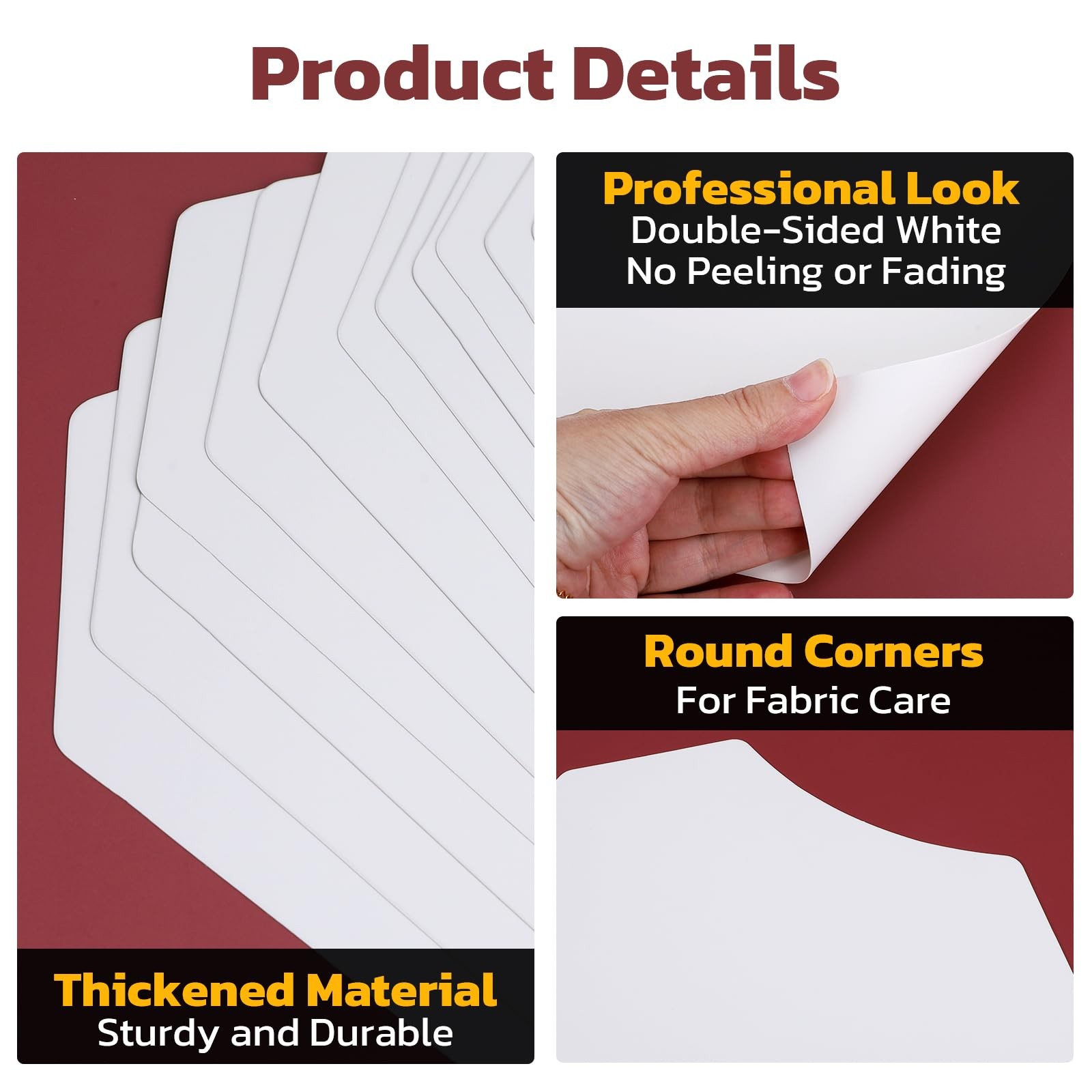 White Cardboard Shirt Insert, 10×13.8 inch, Pack of 25, T Shirt Folder Board …