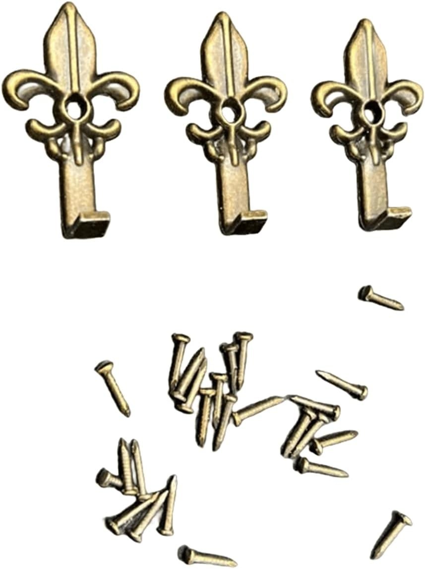 10 PCS Vintage Metal Wall Hooks, Bohemian Decorative Hook with Screws, Wall Hook