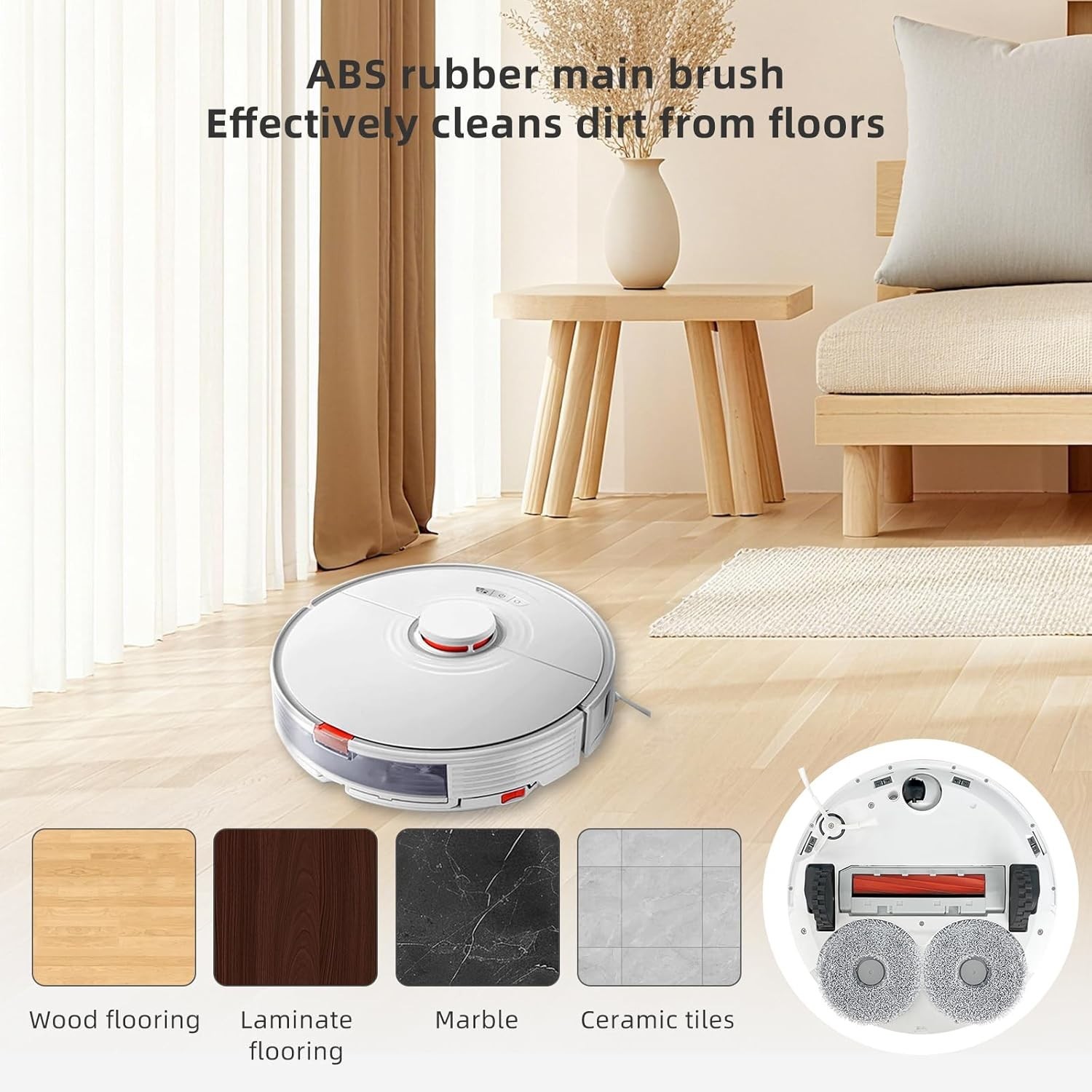 3 Main Brush Replacement Compatible with Roborock S7 Series, S7 Max Ultra, QV…