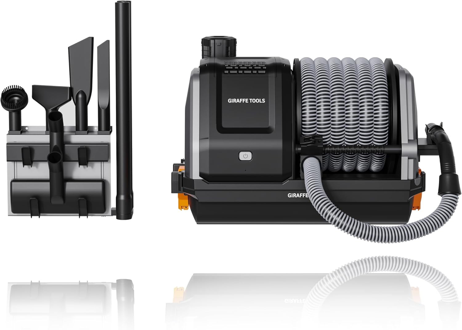 Grandstorm Wet Dry Vacuum Cleaner with 6 Nozzles 30 FT Retractable Hose USA ONLY