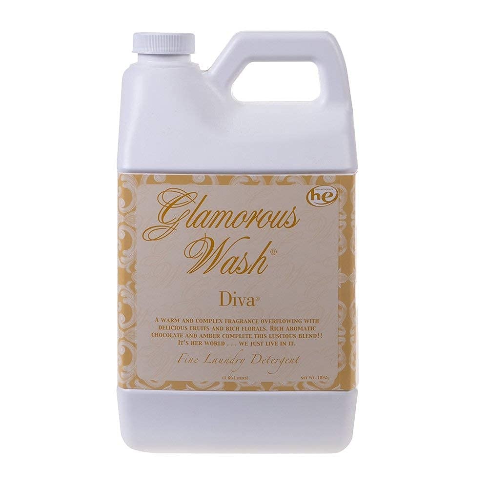 64oz Liquid Laundry Detergent Diva Floral Scent Hypoallergenic Mesh Pouch