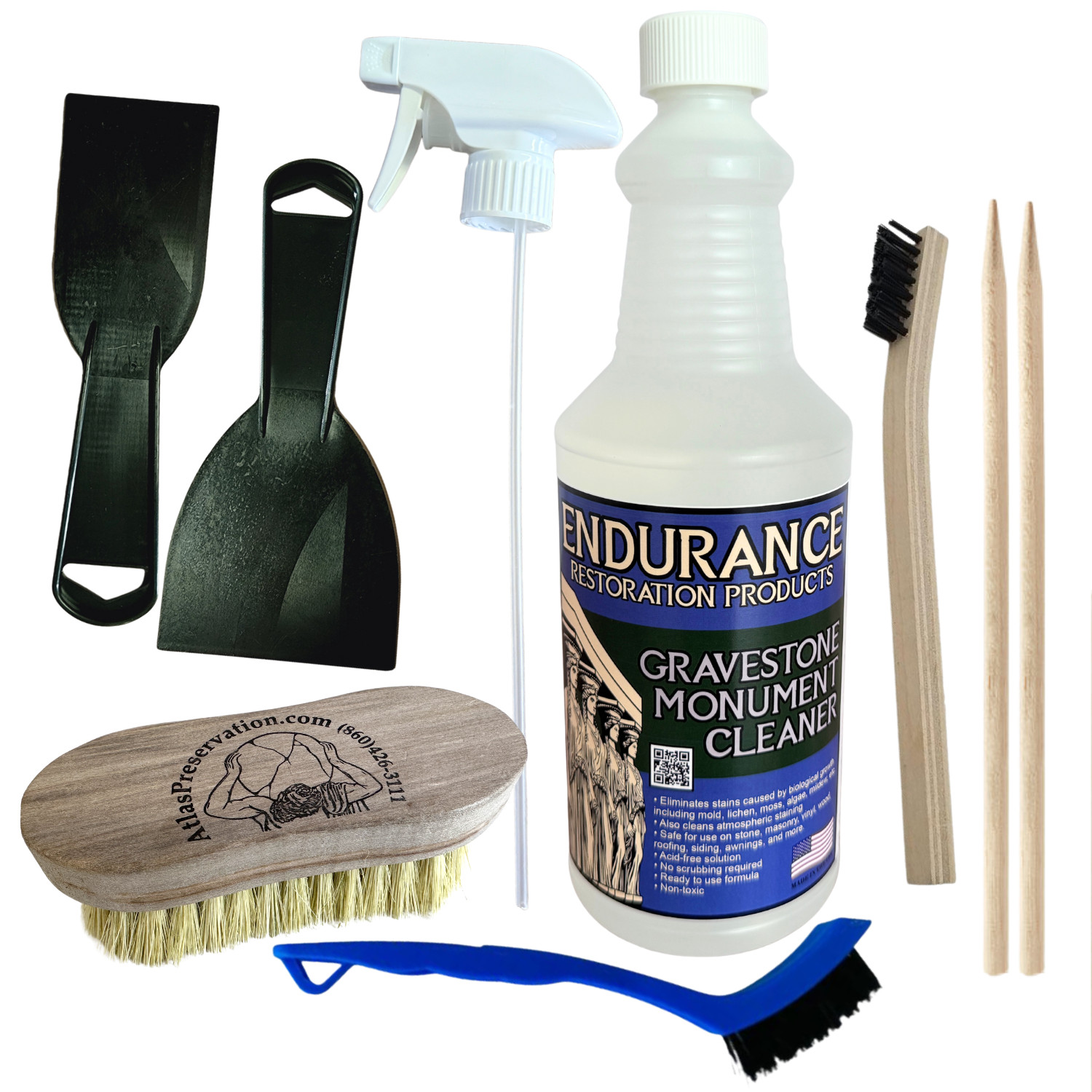Endurance Restoration – Gravestone & Monument Cleaning – Starter Set