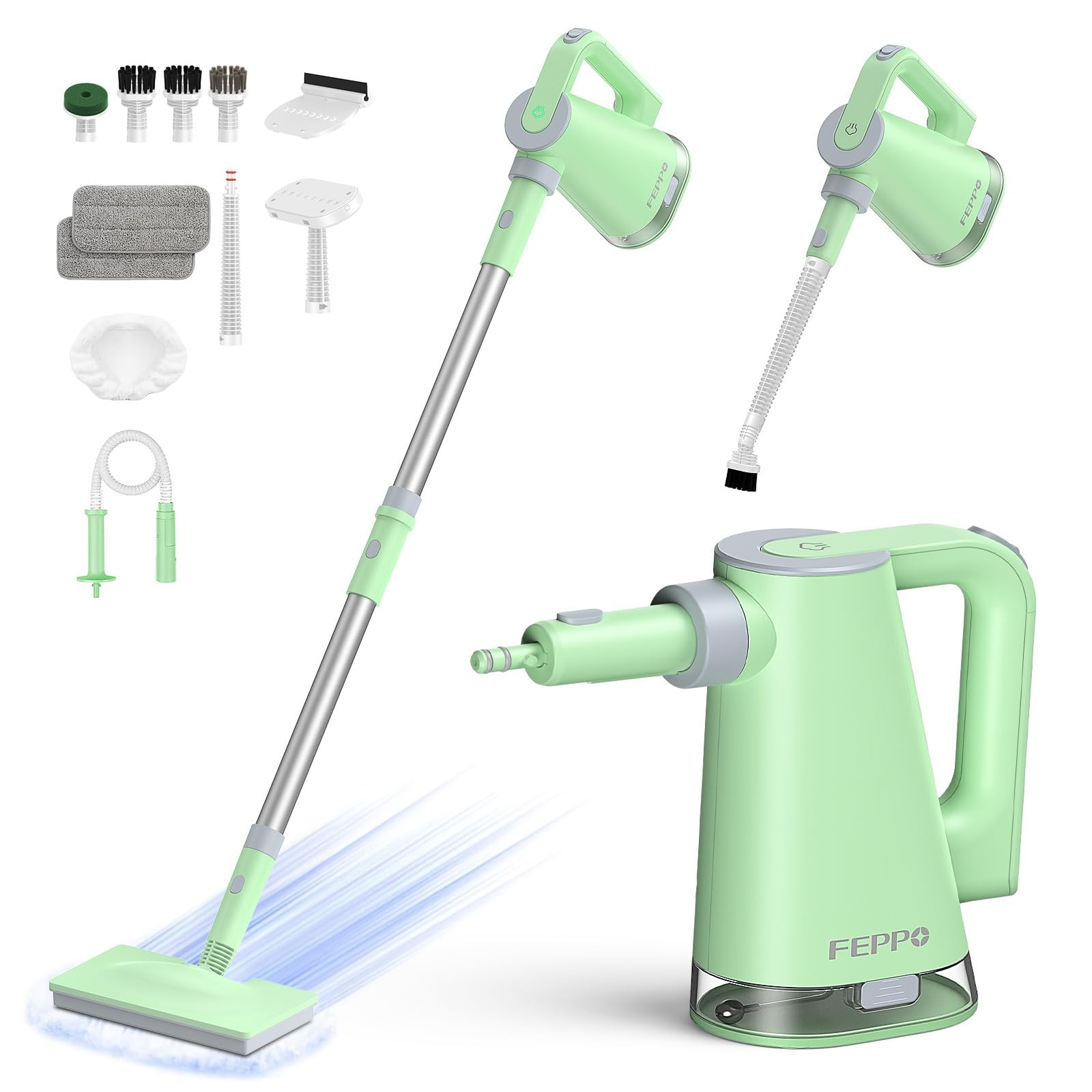 Steam Mop & Detachable Handheld Steam Cleaner for Home and Floor Cleaning, 15…