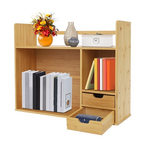 Small Bookshelf for Students on Their Desks Minimalist Office Desk Bookshelf NEW