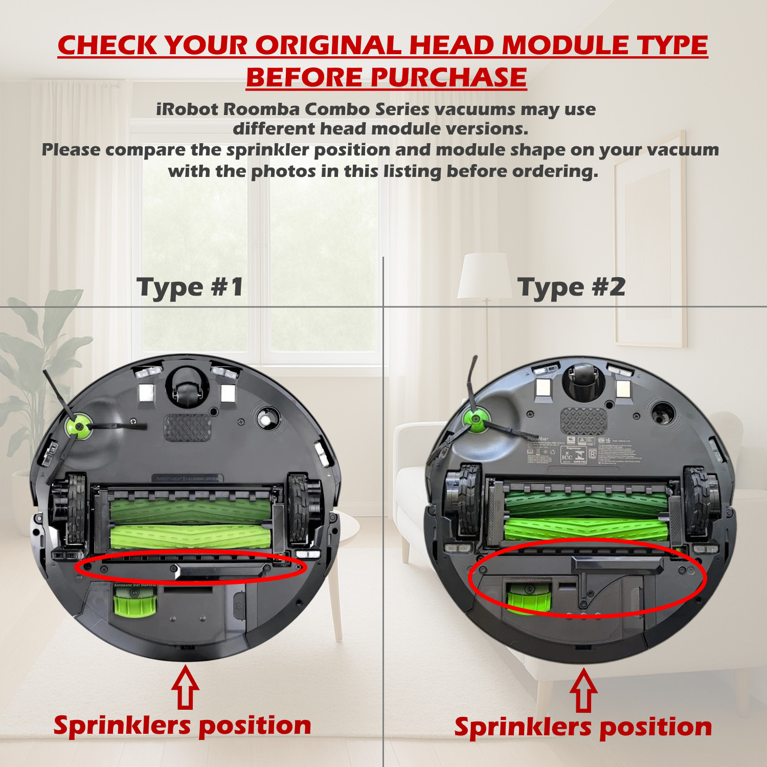 OEM iRobot Roomba Mop Combo j7+ j9+ 10 Max Robot Vacuum Cleaning Head Module
