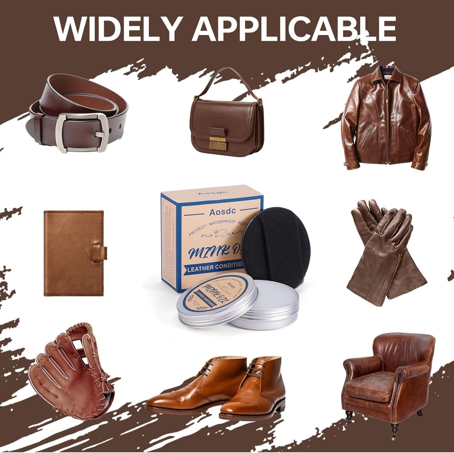 Waterproof Leather Conditioner & Cleaner – 3.52 oz for Boots & Accessories