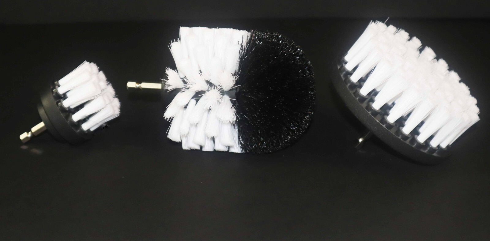 Drill Brush Set 3 Piece White (soft) FREE SAME DAY SHIPPING / USA Seller