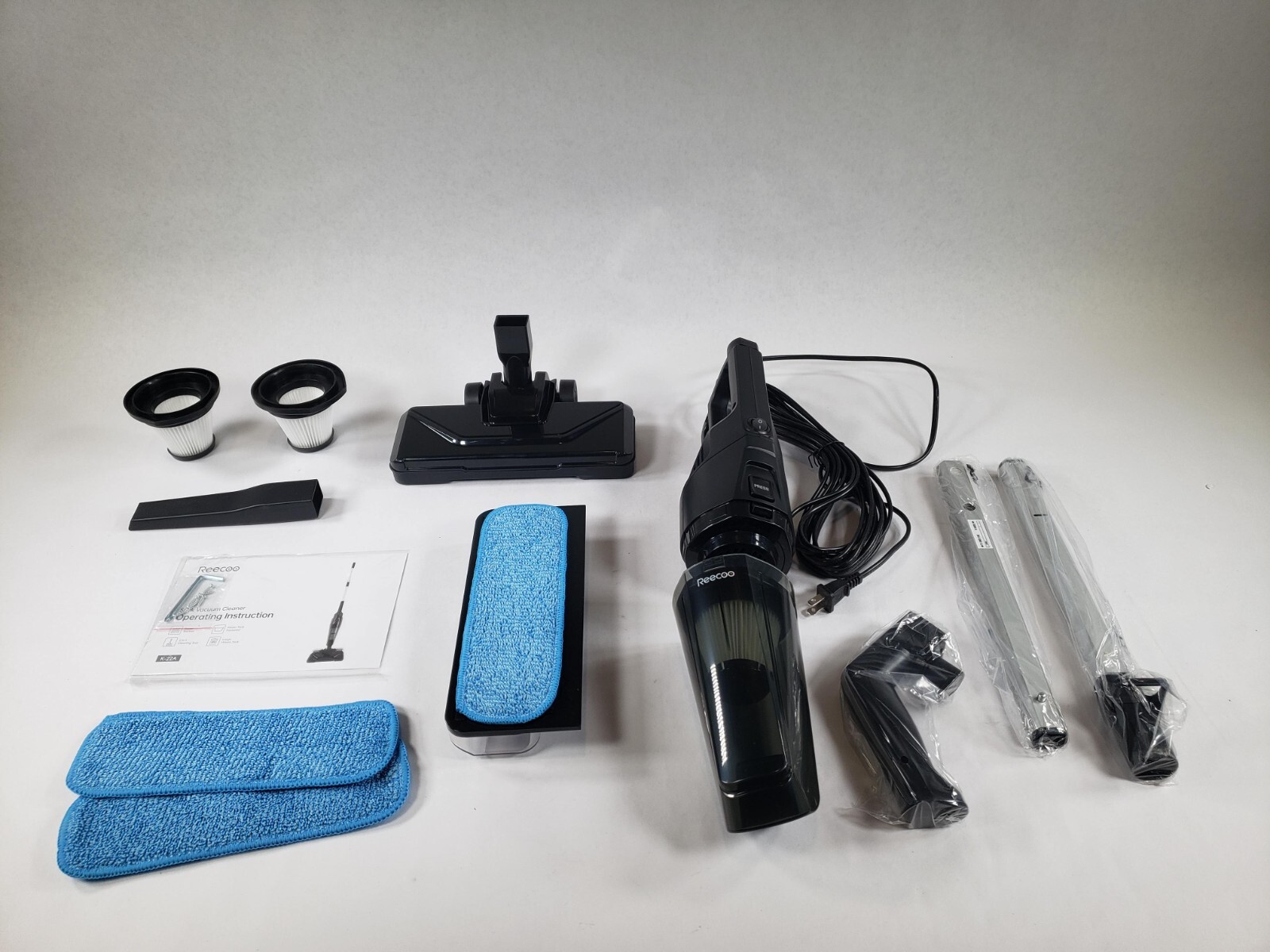 REECOO Vacuum Cleaner and Mop Combo 25Kpa 600W Corded Stick Vacuum