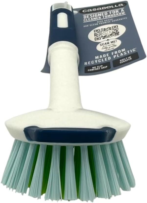 Casabella Round Cleaning Brush Scrubber Assorted Colors Pack of 1