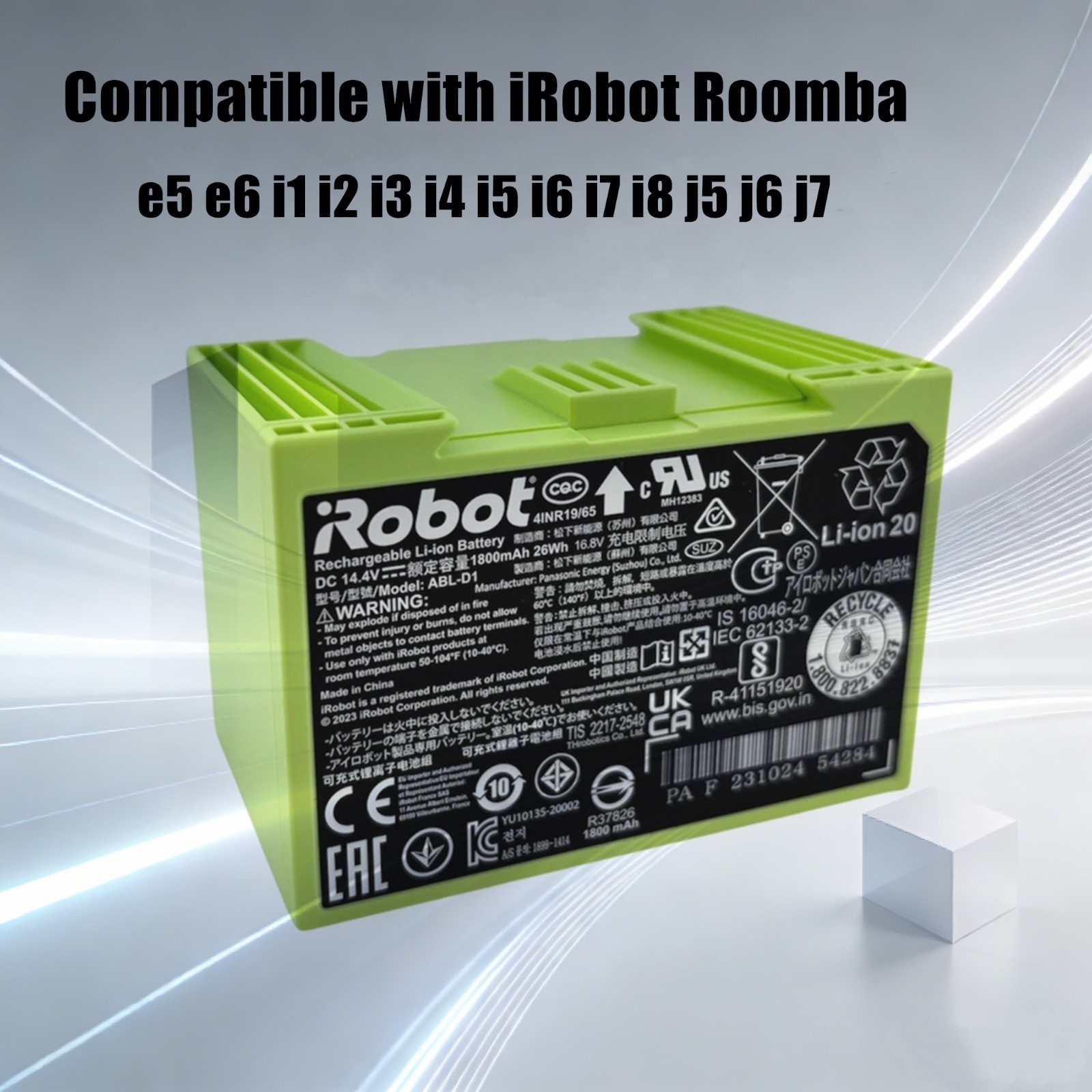 OEM New Battery ABL-D1 for iRobot Roomba e5 e6 i1 i2 i3 i4 i5 i6 i7 i8 j5 j6 j7+