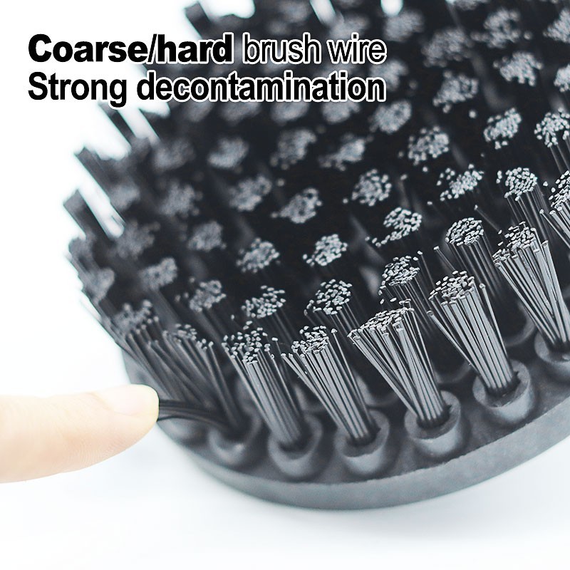 Drill Brush Power Scrubber- 6 Piece Black Drill brush Ultra Stiff, Heavy Duty