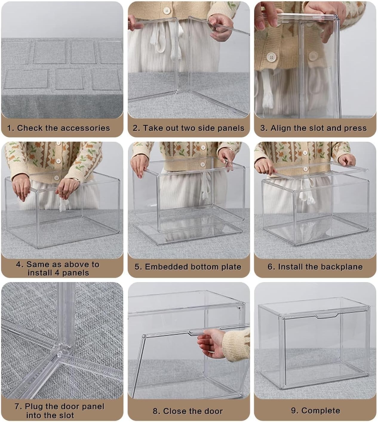 Stackable Transparent Storage Box with Lift-Off Lid – Perfect for Shoes & Toys