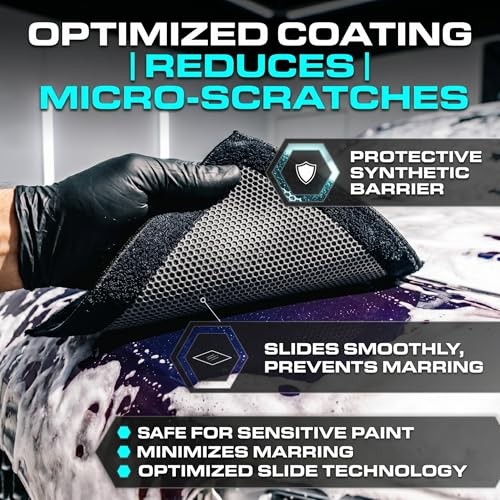 NADUSEP Clay Towel for Auto Detailing – Synthetic Clay Bar Towel 12” x 12” –