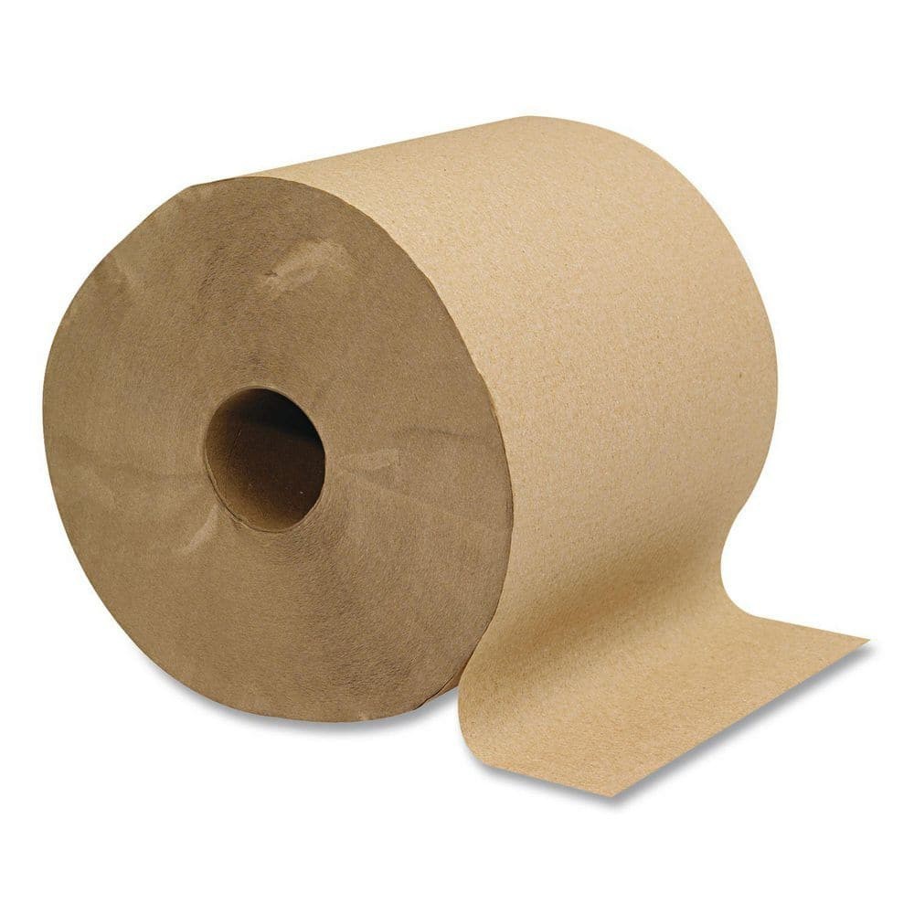 Hardwound Paper Towels 8″ x 300 Ft 1-Ply Brown Roll 12 Ct Commercial Tissue
