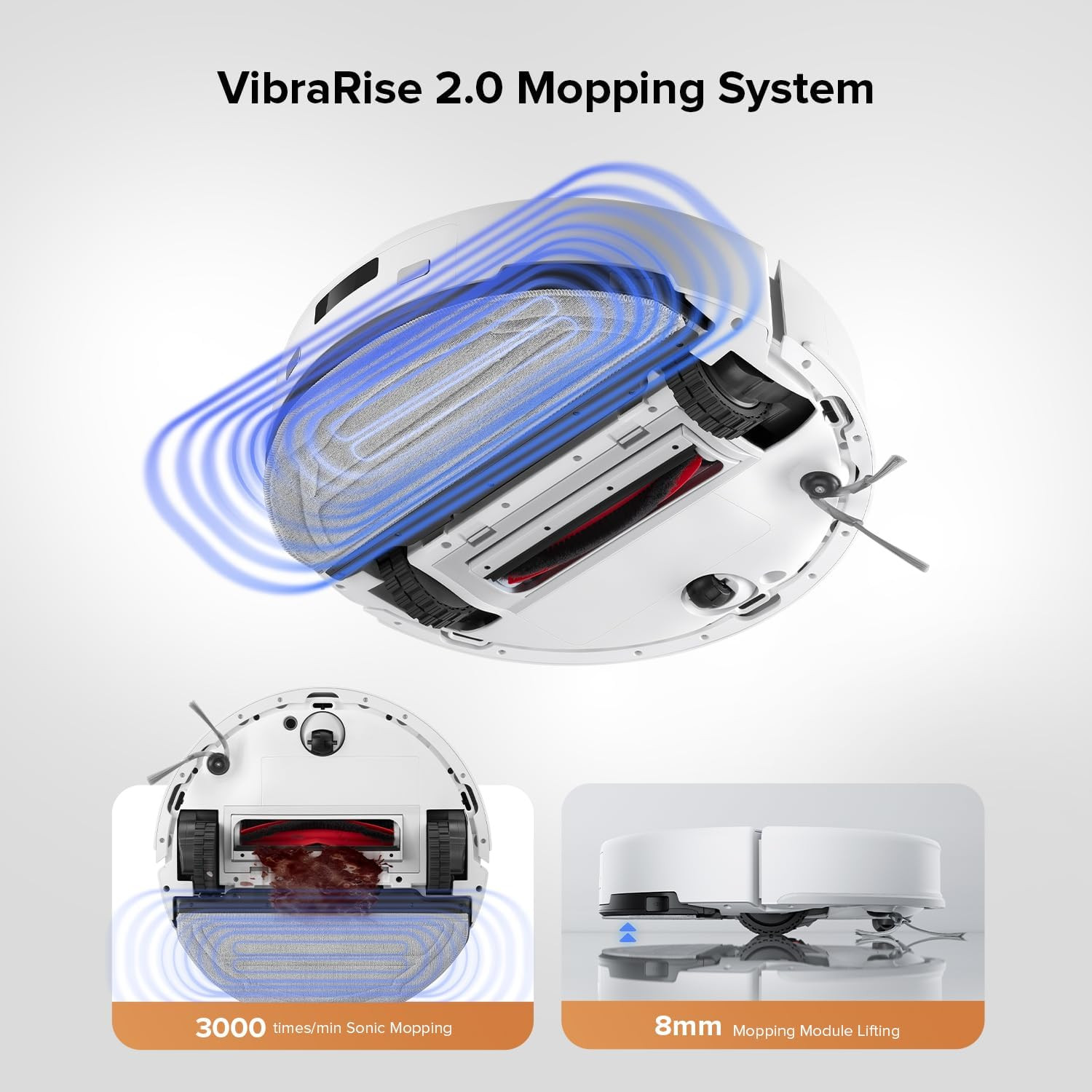 Roborock Q10 S5+ Robot Vacuum and Mop, 10,000Pa Suction, Upgraded from Q8 Max+,