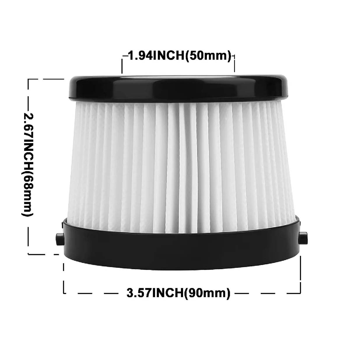 4 Pcs DCV501HB Filter for DEWALT DCV501HB 20V Cordless Handheld Vacuum DCV5011H