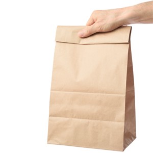 Mini Brown Paper Bags, 50pcs Small Kraft Paper Bag 1 LB 3.5×2.2×6.7” Baby Shower