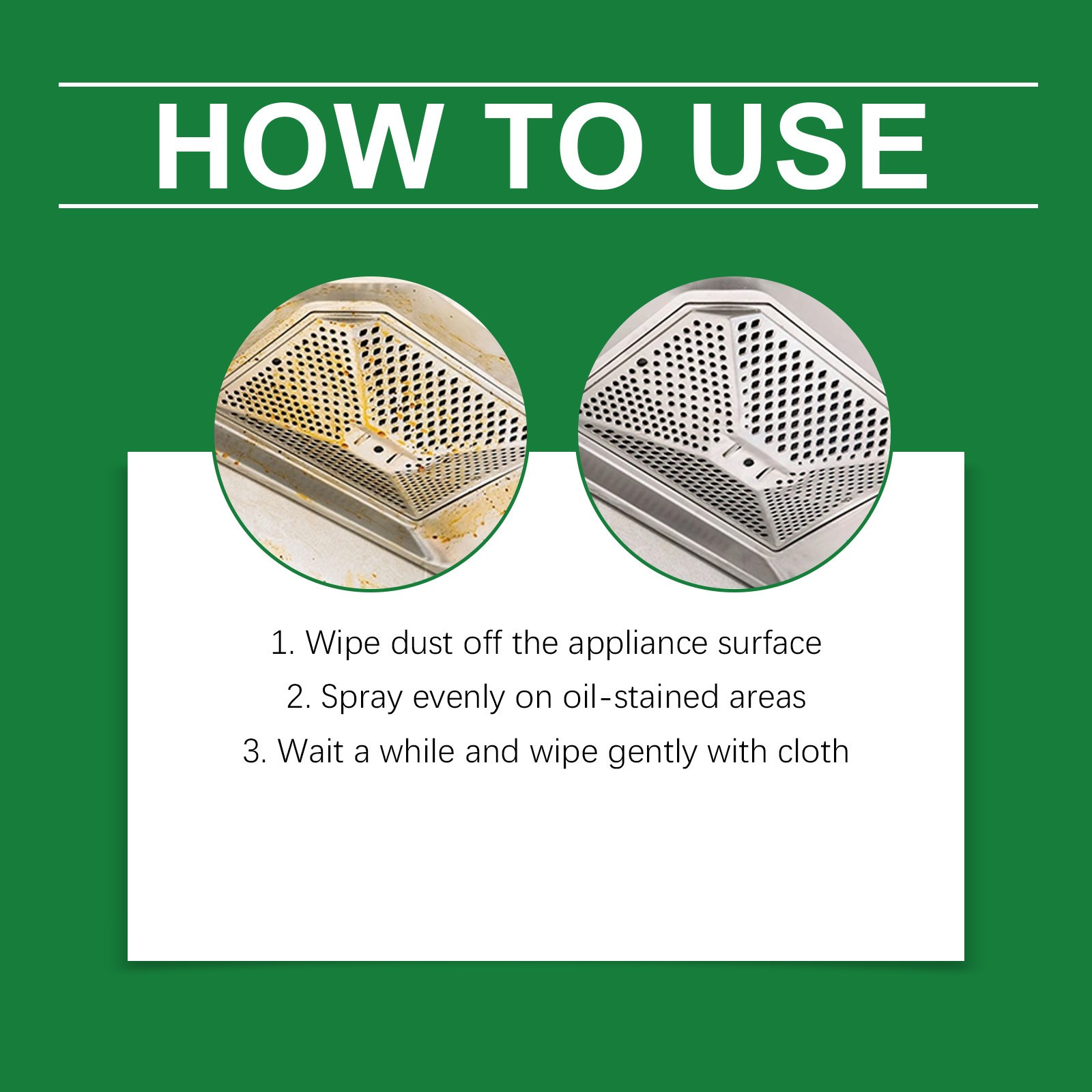 1~5PCS Multifunctional Kitchen Appliance Cleaner, Kitchen Cleaner Spray 120ml