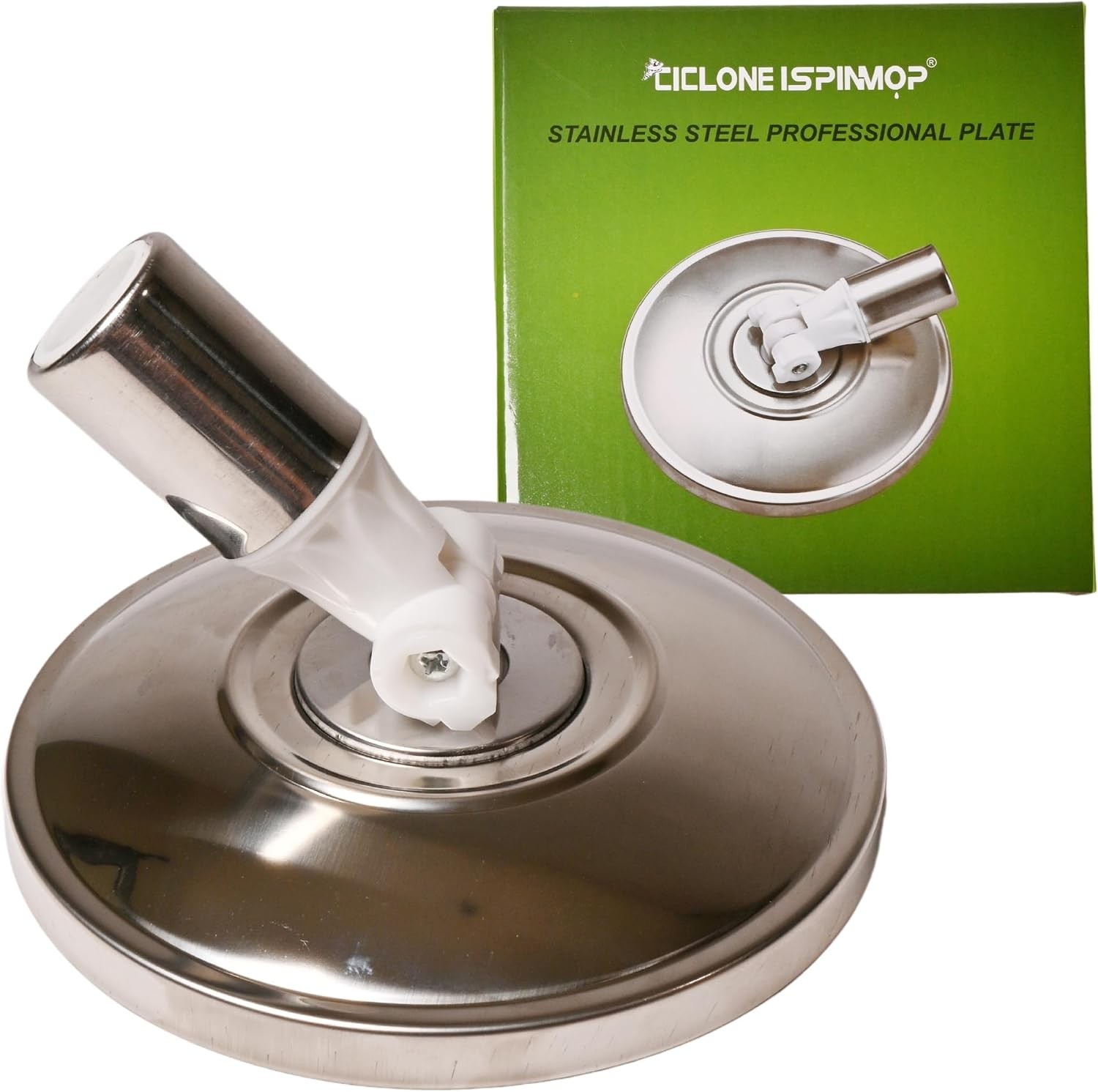 Stainless Steel Professional Mop Plate – Heavy Duty Spin Mop Replacement Base –